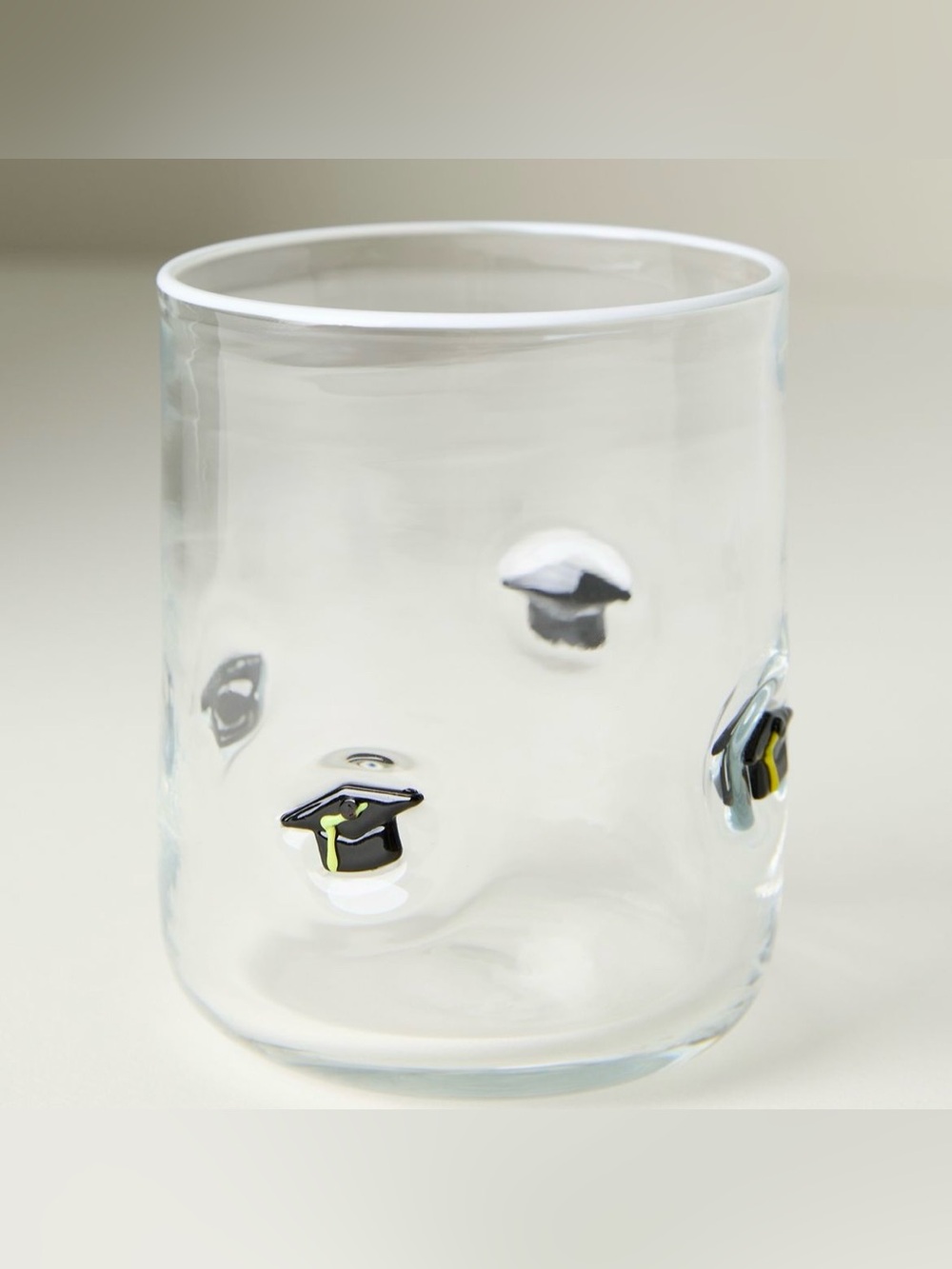 damaged ANTHROPOLOGIE Icon Graduation Cap Glass